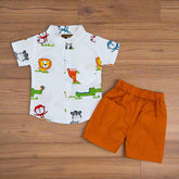 Baby Animal Jungle Fun Shirt Shorts Baby Boy Toddler Boy Dress